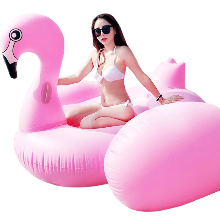 Professional Factory OEM pink pvc giant  Inflatable Flamingo Pool Float