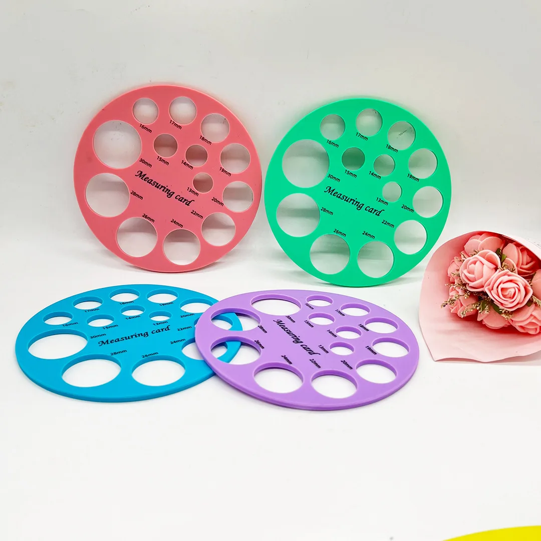 Hot selling silicone nipple rulers measuring card Breast Flange Sizing Measurement Tool
