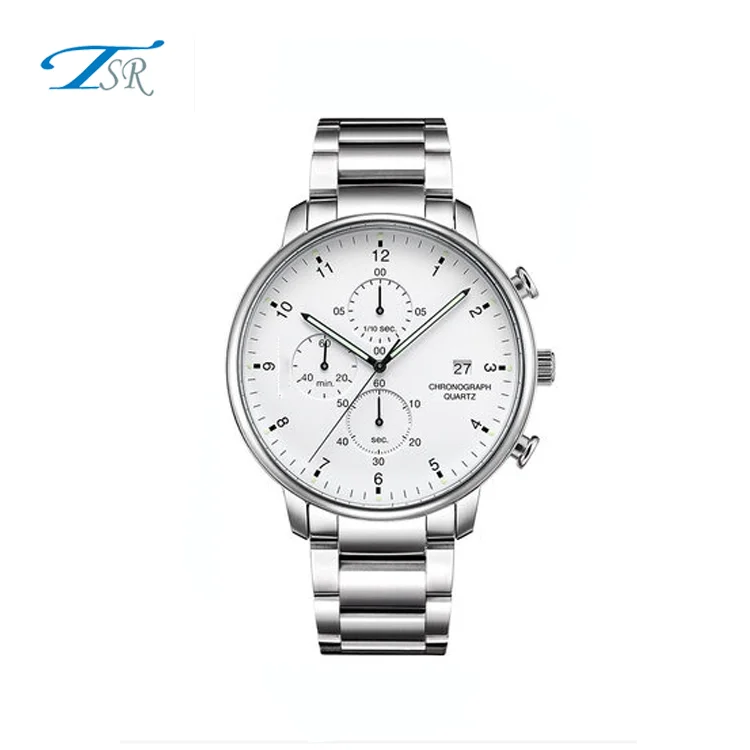 2022 latest geneva watches Hot Sale Pilot Cheap Steel Japan Movement Tachymeter King Quartz Chronograph Watch