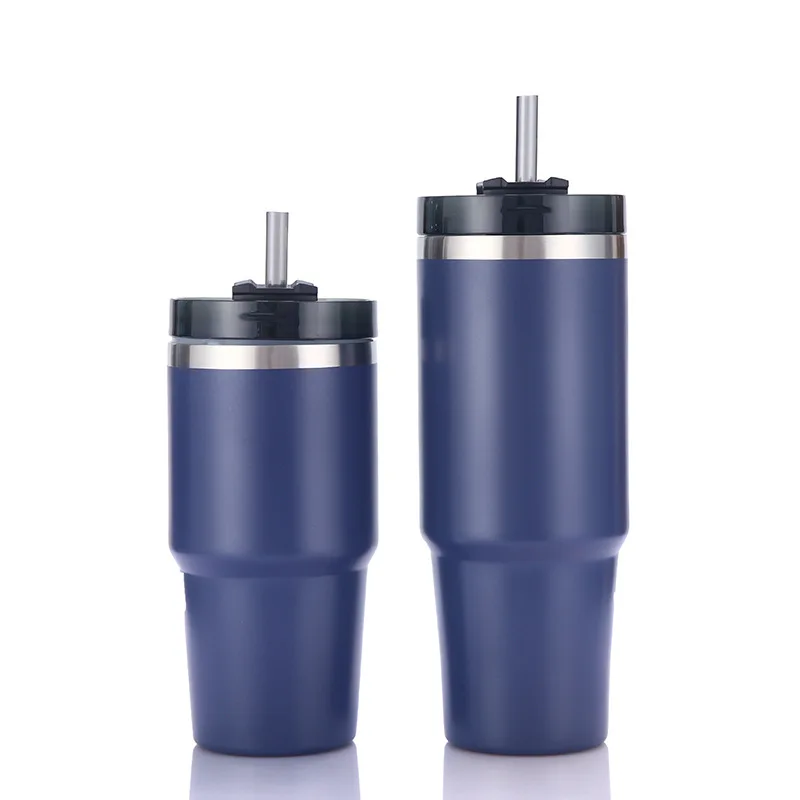 Tumbler Double Wall Tumblers With Lid And Straw Wholesale Tumbler Cups Stainless Steel 40oz Mugs Eco-Friendly yellow orange pink