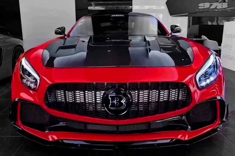 AMG GT carbon fiber body kit Mercedes AMG GT GTS GTC modified PD carbon fiber front bumper front lip