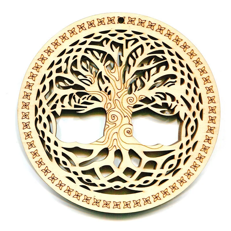 Wood Wall Art Sacred Geometry Home Decor Laser Cut Wooden Wall Sculpture  Yoga Studio Wall Hanging