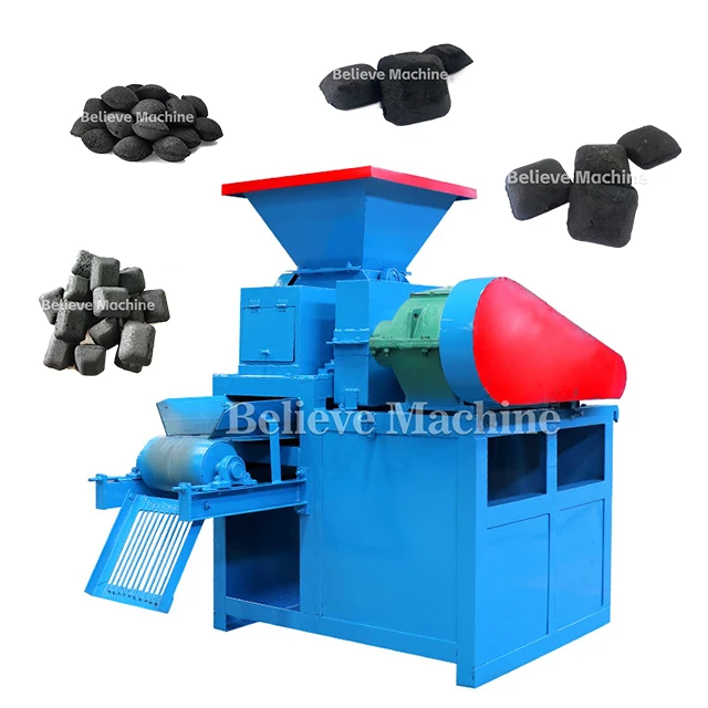 indonesian charcoal briquette making machine square round and pillow shaped charcoal briquette machine small briquette machine