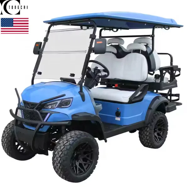 TongCai 2024 new 4-seater electric golf cart With CE certification Off-road golf cart Powerful Tires can be customized