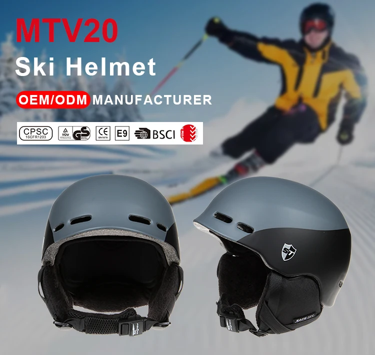 Custom High impact-resistant PC+EPS group walkie-talkie snow ski Helmet speakers bluetooth for helmet 2022