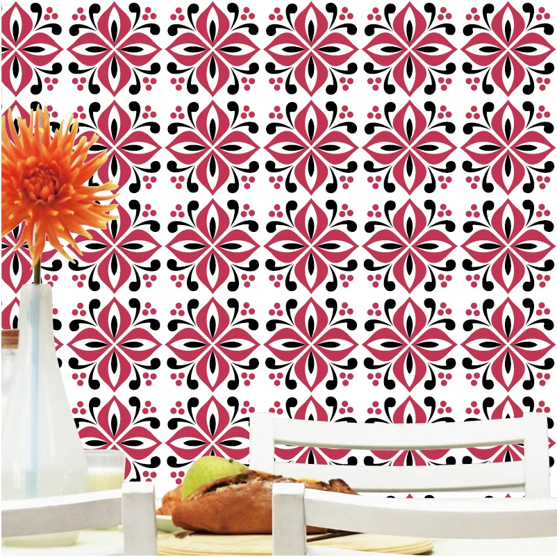 Removable Ceramic Decal Wall Tile Sticker Home Decoration Square PVC Floor Sticker Eco-friendly Vinyl Waterproof Peel And Stick