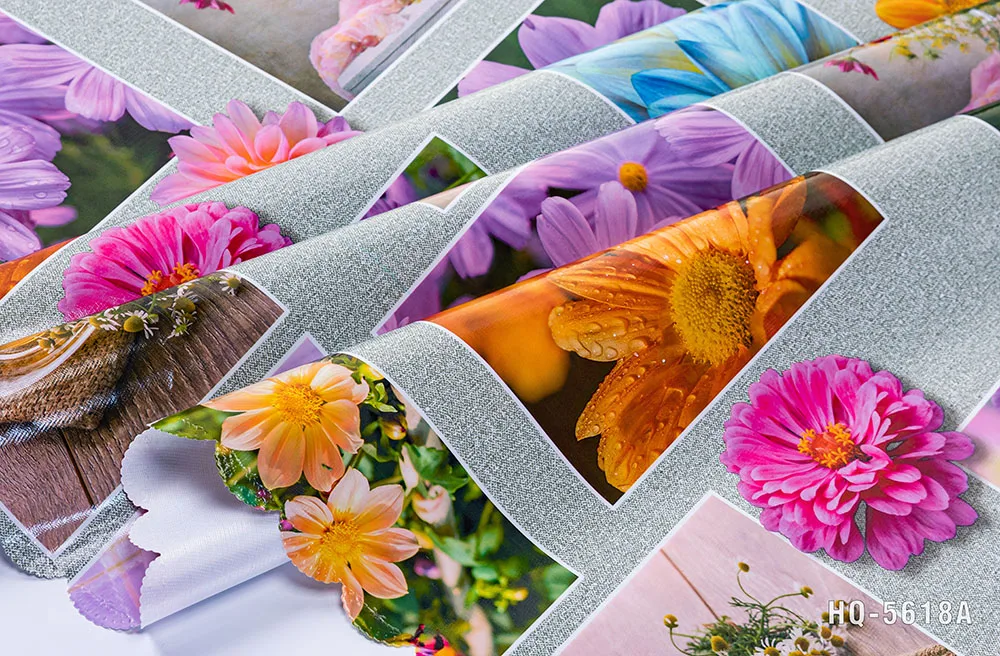 Floral Style Home Decorative Plastic Embossed Table Cloth with Yarn Backing