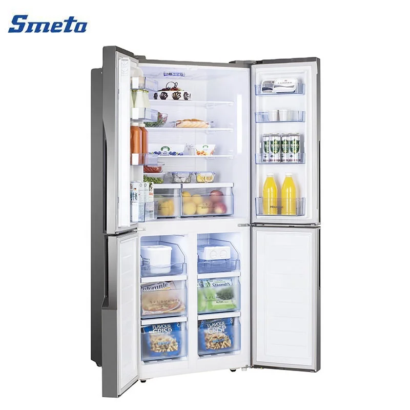 No Frost R600a Cross 4 Door Household Electric Fridge Refrigerator For Sale