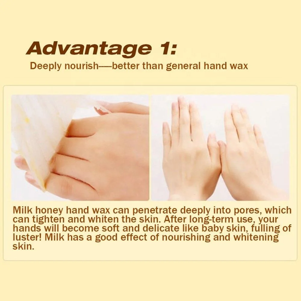Private Label Moisturizing Peel Off Honey Hand Wax Mask Paraffin Wax For Hand