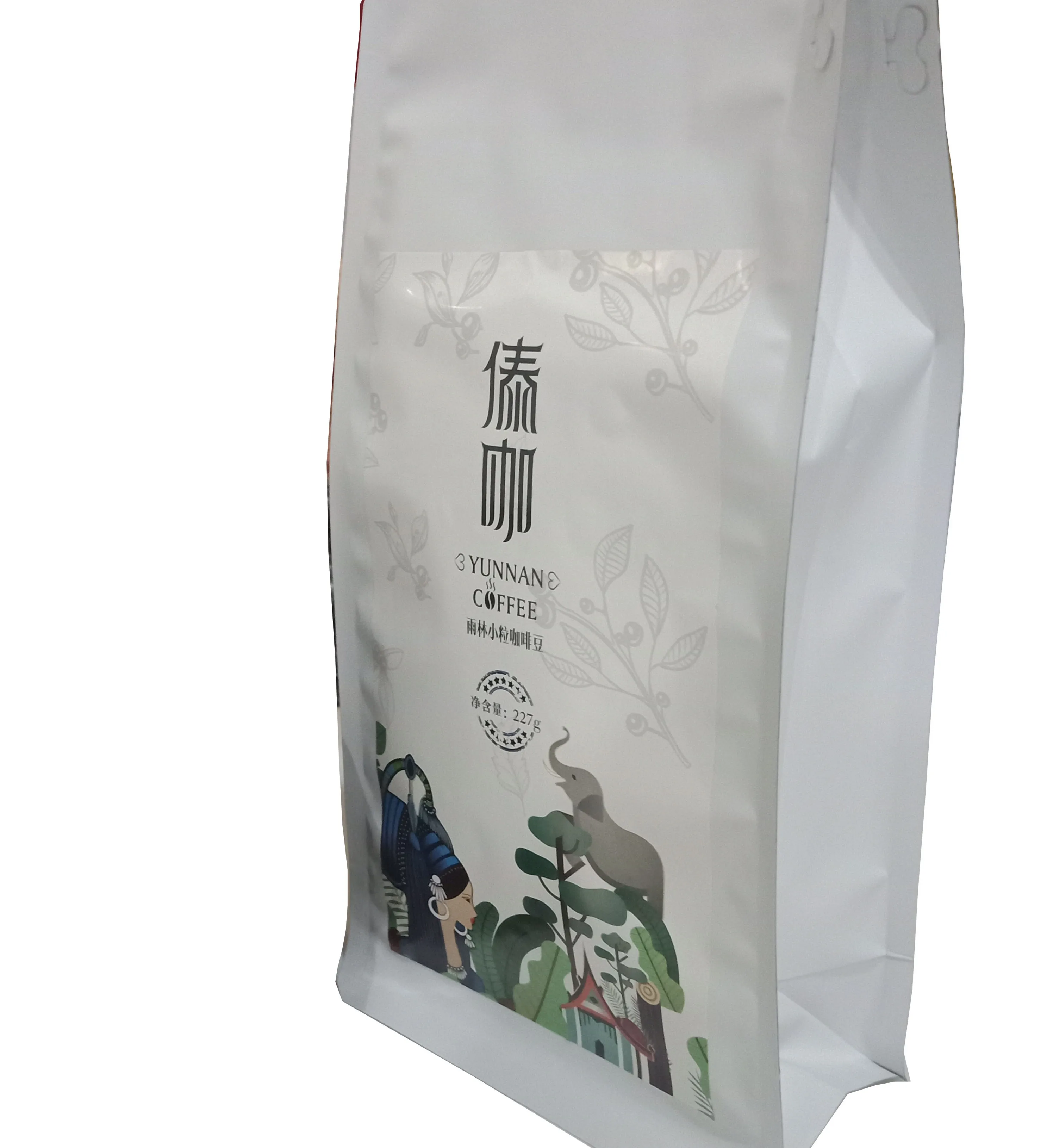 Заводская розничная цена пакет кофейных зерен arabica жареные кофейные зерна