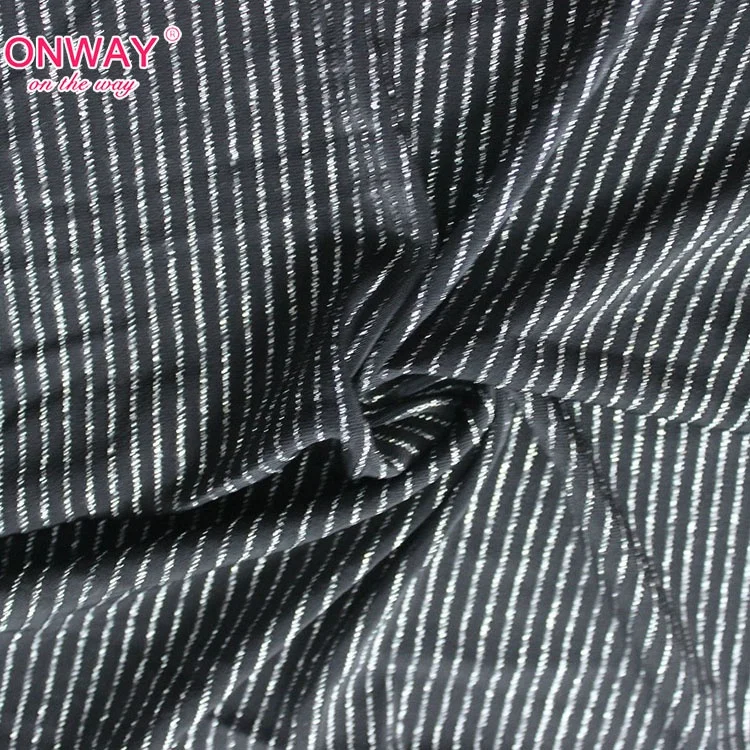 Shaoxing Onway New fashion custom made breathable 215gsm rayon rib knit fabric spandex for dress