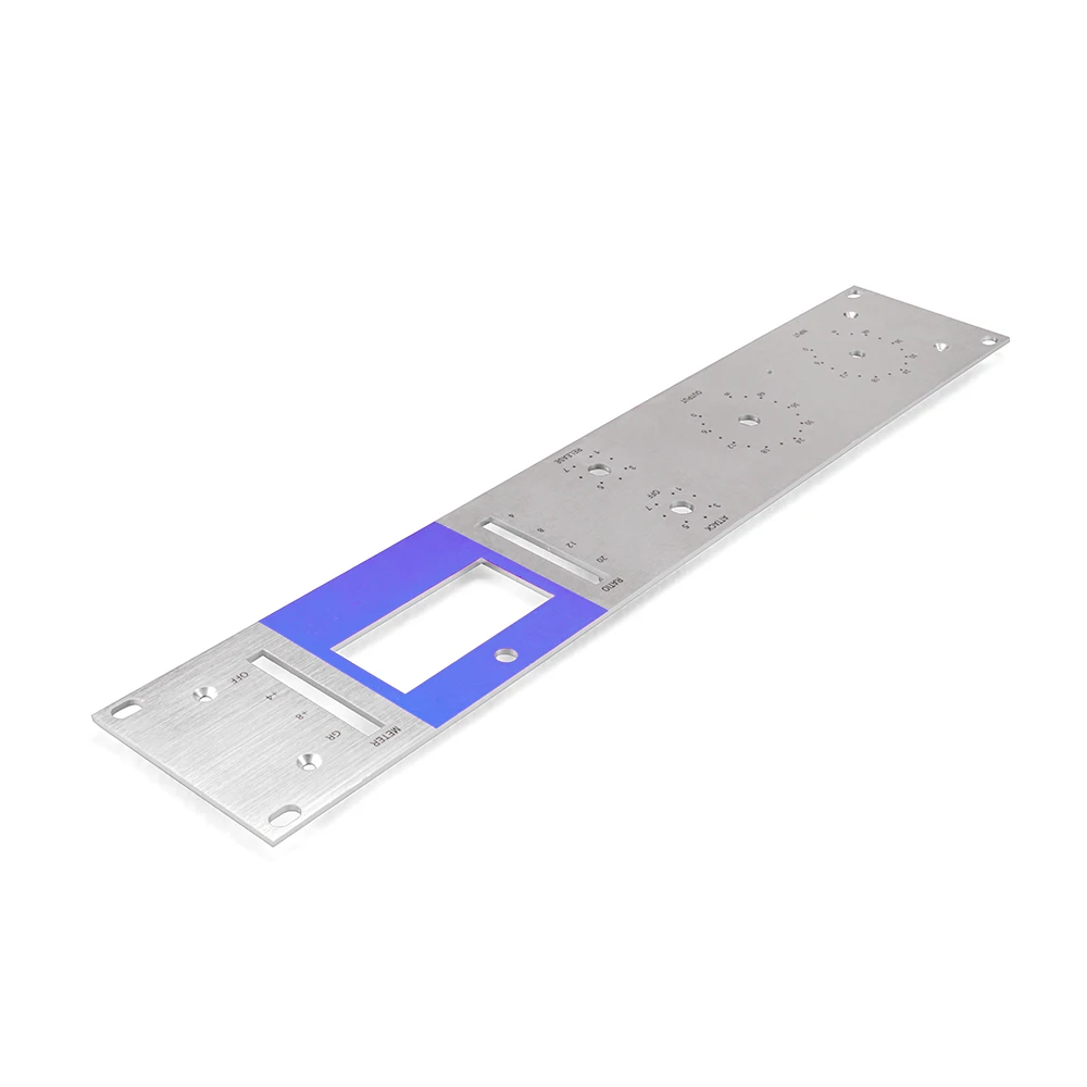 Front Panel Amplifier Precision Custom Sheet Metal Screen Laser Cutting Bending Service Aluminum Box Brushed Panel Silk 1pcs