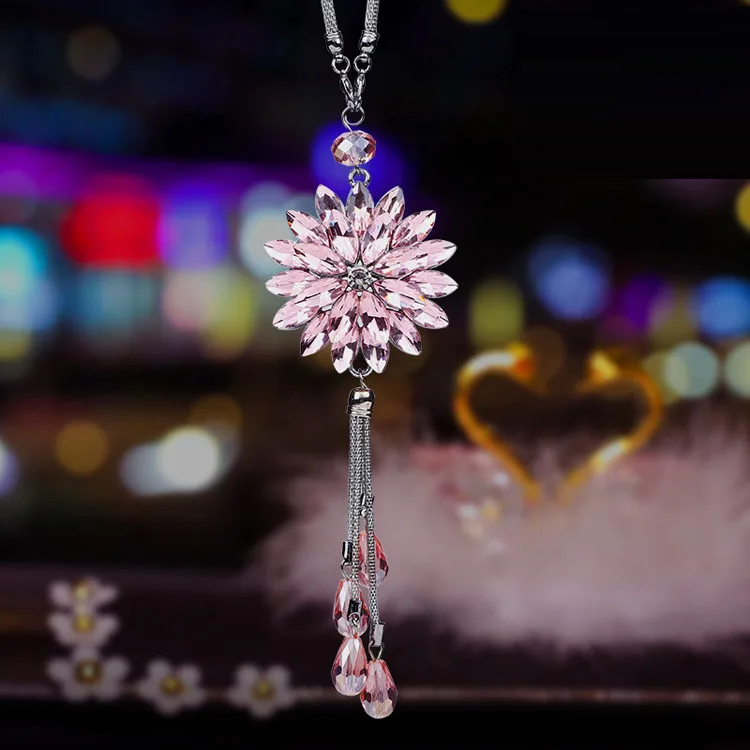 Gift Crystal Car Pendant Swan Car Decoration Pendant Crystal Decoration Home Luxury