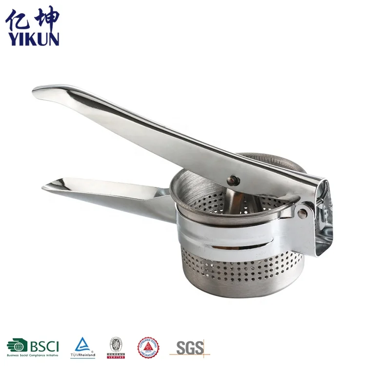 Professional Stainless Steel Baby Food Durable Stainless Steel Potato Ricer And Masher