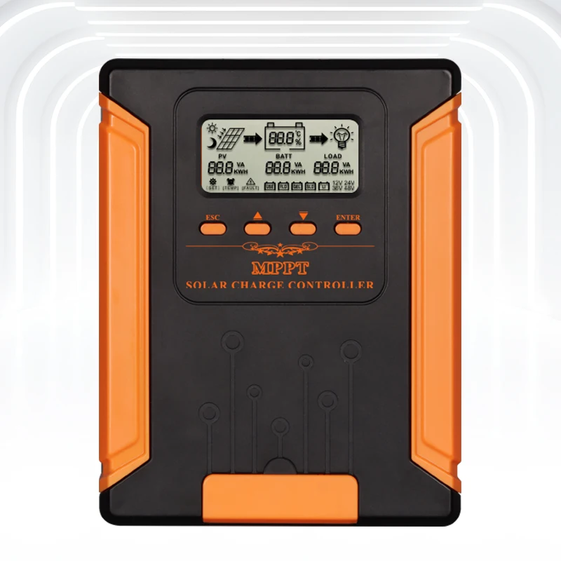 MPPT 60A 80A 100A Solar PV Regulators 12V 24V 36V 48V AUTO solar charge controller Solar PV Battery Charger with LCD & Dual USB