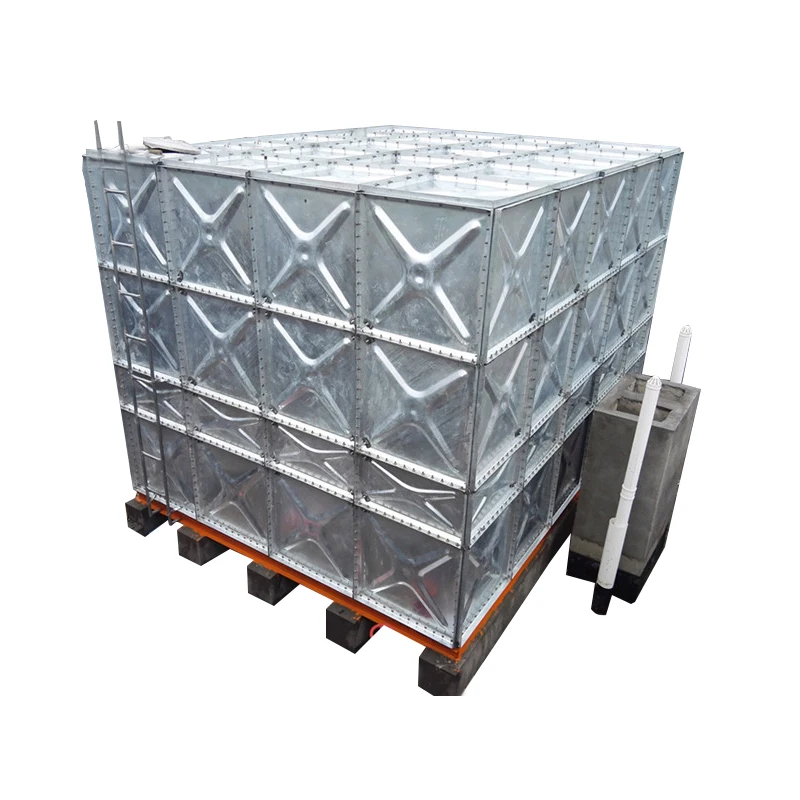 High strength easy installation customized capacity corrugated hot dip galvanized water tank