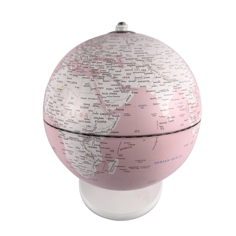 Kinglobe Pink DIY girl gift AR school study mini office travel 3d geography Wholesale Earth Globe for child