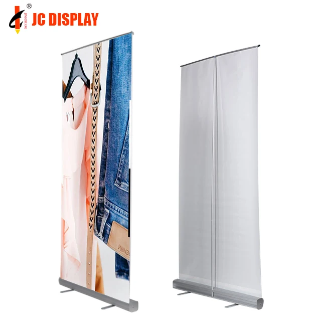 Portable Recycle Display Stand Pop Up Roll Up Banner Display For Outdoor