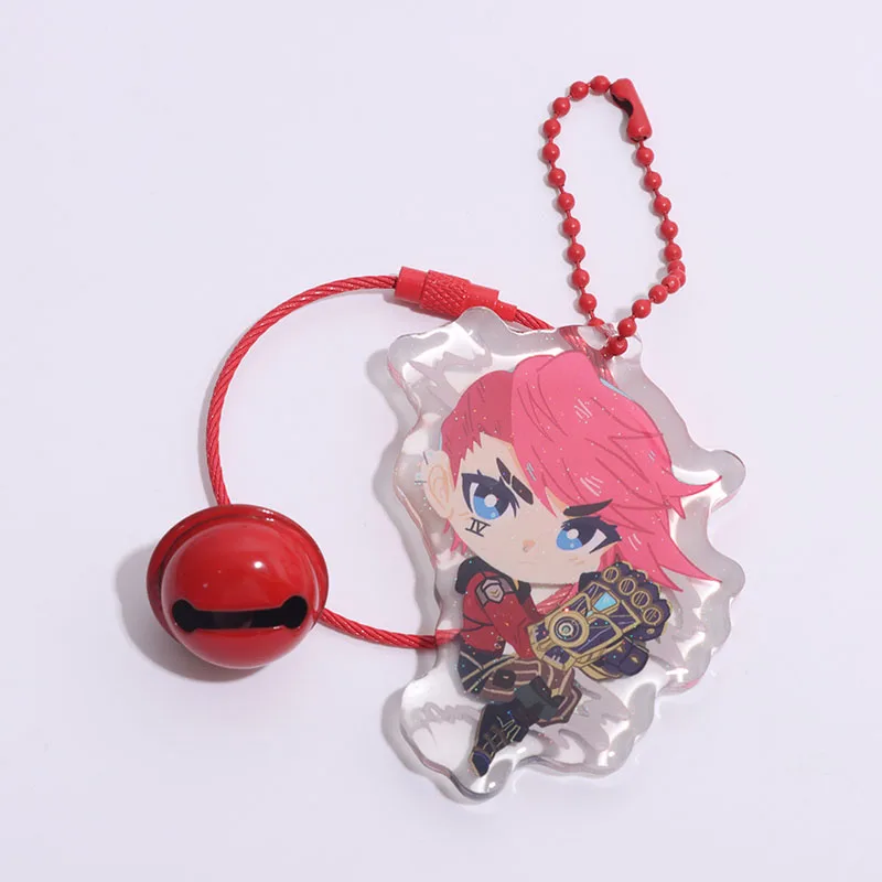 Vigreat изготовленный на заказ двухсторонняя печатная пользовательская подвеска японский аниме акриловый брелок с блестящей голограммой