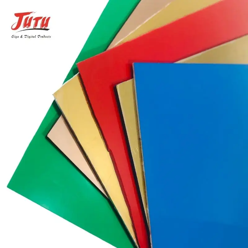 JUTU Factory Price ABS Plastic Sheet 1/4 Inch Thick 4x8ft Two Sided Rigid Double Color ABS Sheet