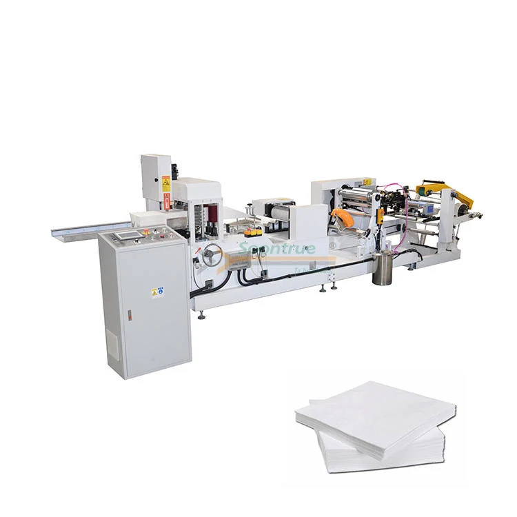 Good Price Restaurant Napkin Folding Machine Two Color Printing Embossing Napkin Paper Making Folding Machine