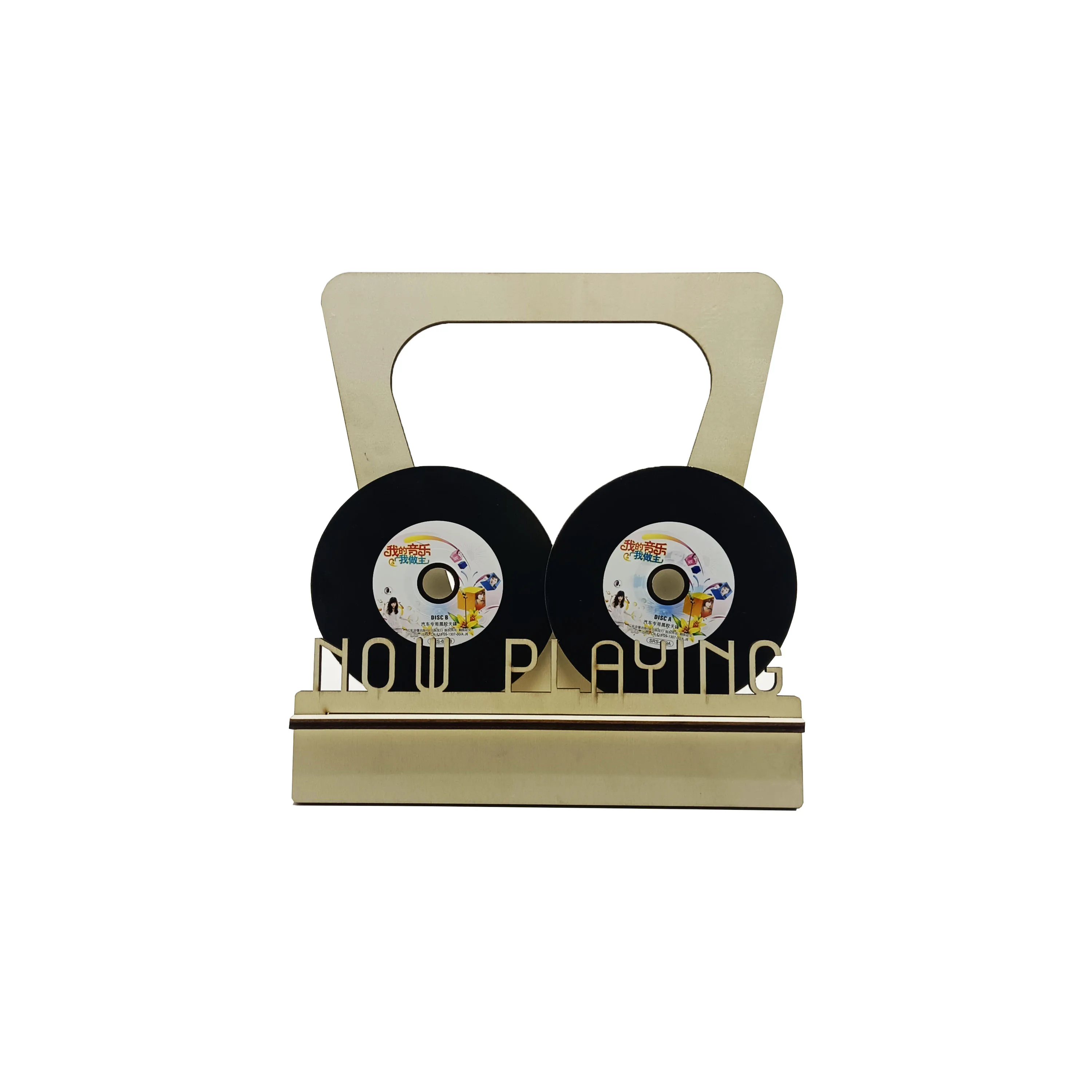 Chunlei OEM Detenteur du record Now Playing Vinyl Record Stand Wall Holder 3D Record Player Stand
