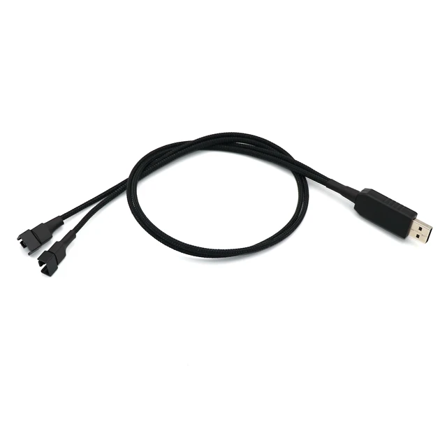Фабрика вентилятор для ПК адаптер 5V/12V напряжение повышающего рукавами мощность USB двойной 3-контактный и 4-контактный