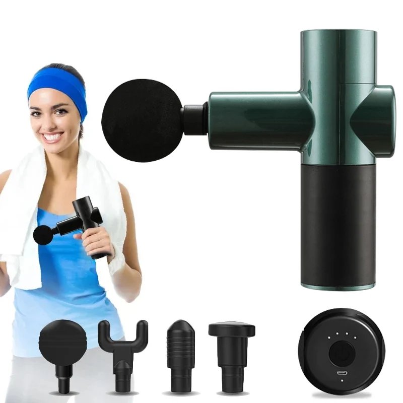 Custom Handheld Portable Quiet Brushless Motor Muscle Gun Massager Deep Tissue Cordless Fascia Mini Massage Gun Machine
