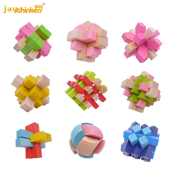 Handmade 3D Brain Teaser Wooden Puzzle for Adults Challenge Puzzles for Fun Entertaining Things  Educational Tools
