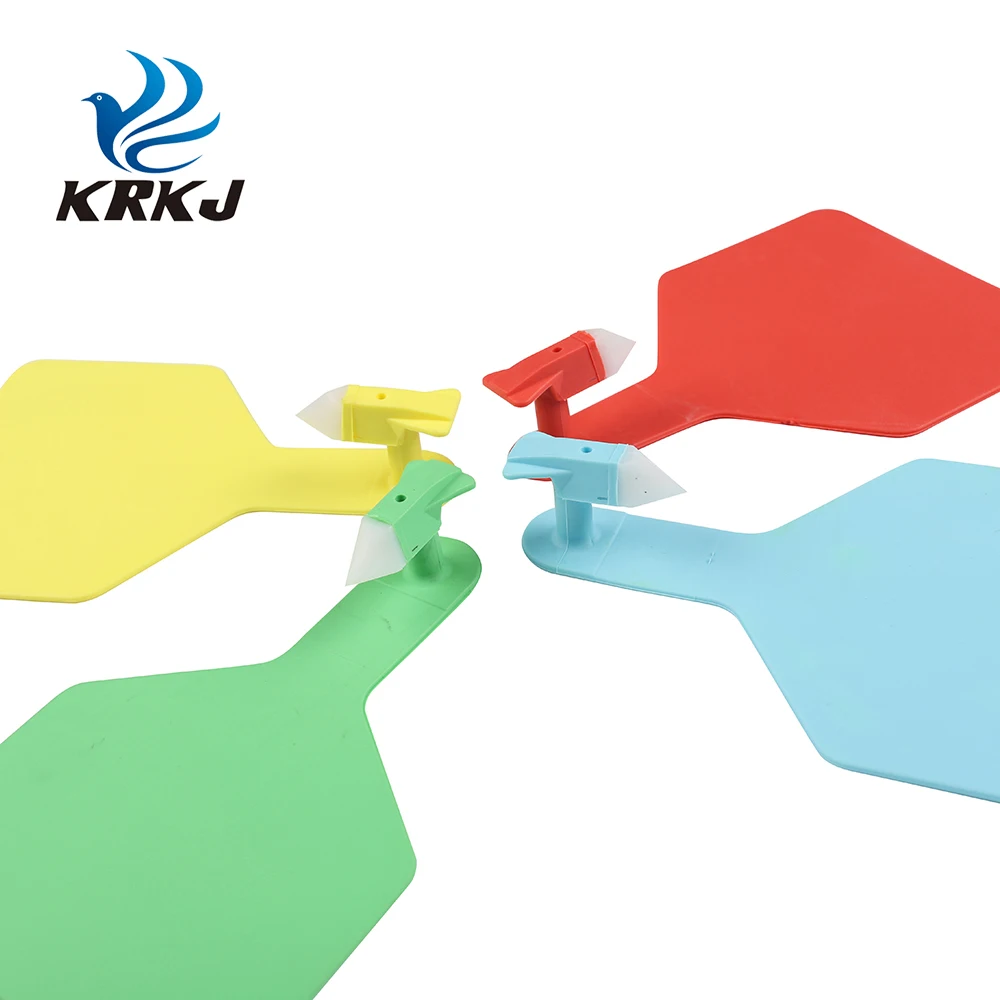 Cettia KD550 three size available quality colourful tpu material animal plastic cattle one piece ear tag for livestock