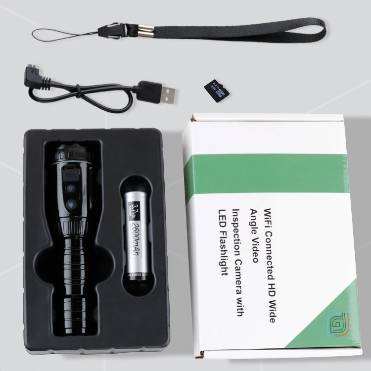 WIFI Camera led flashlight work light lantern for camping hiking style rechargeable tactical led torch flashlight