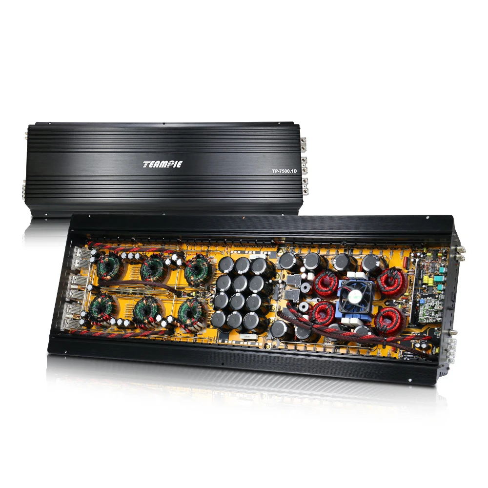 Korean Solution Stable At 1 OHM High End Class D Monoblock RMS 8000 Watts Car Power Amplifier For SPL Competition TP-7500.1D