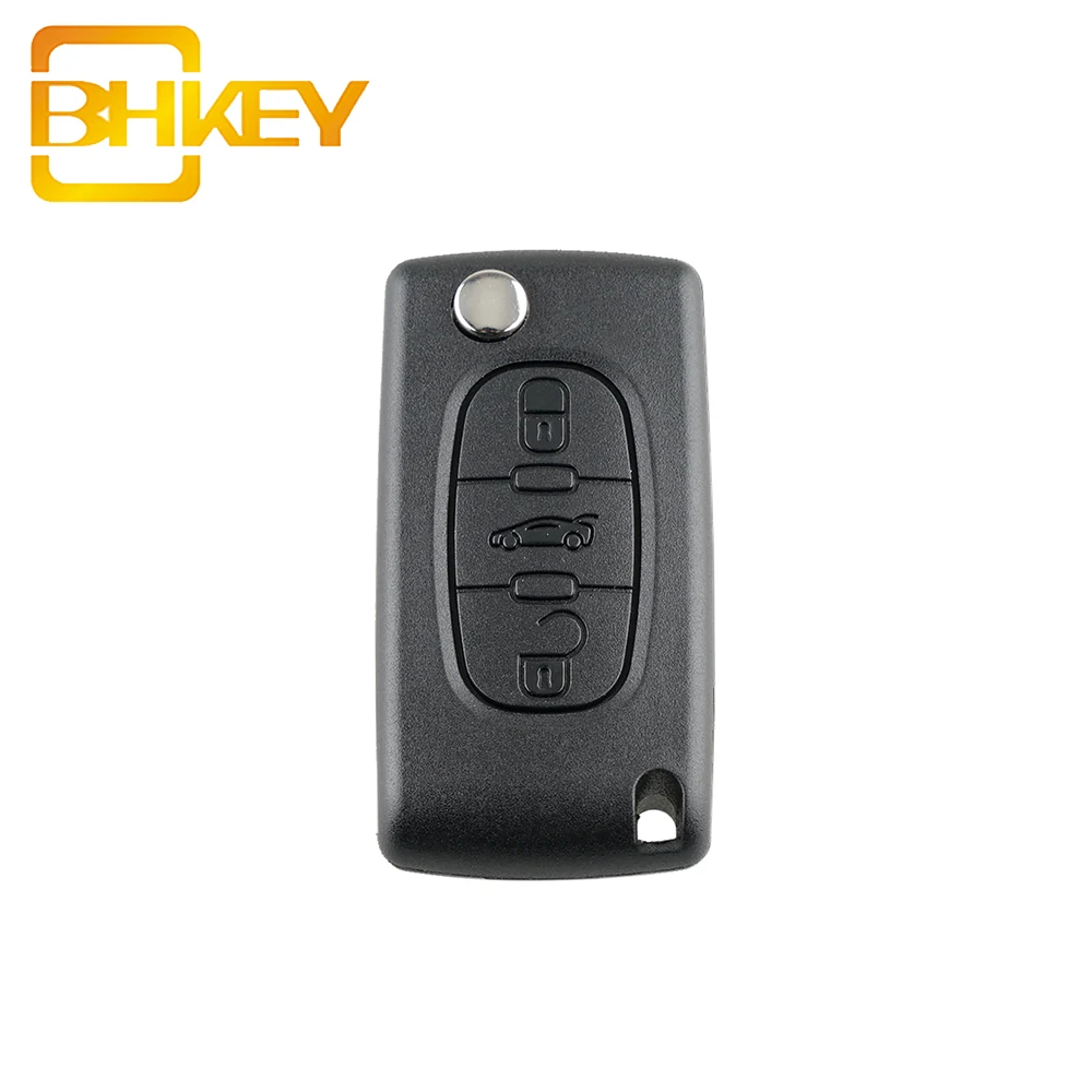 3 Buttons 433 MHZ CE0523 ASK PCF7941 Chip HU83 /VA2 Blade Car Remote Key For Peugeot 307 407 308 607 Flip Folding Key