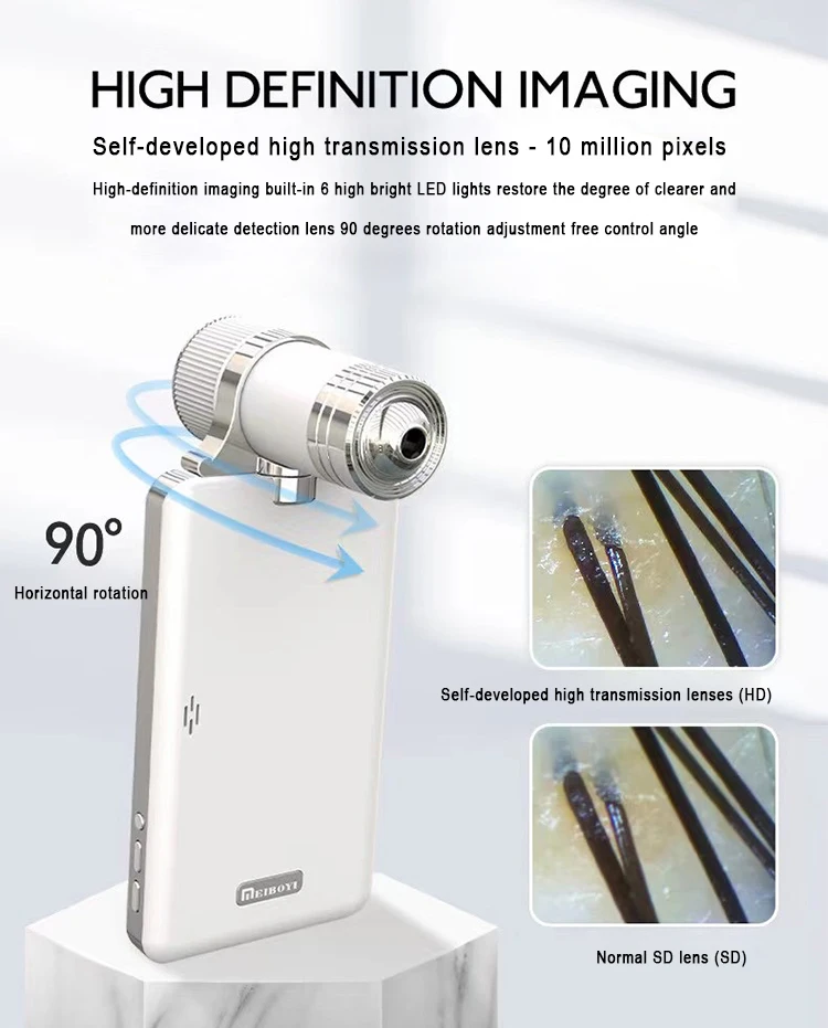 Newest Electric Scalp Massager Analysis Machine Massager Head Camera  Scalp Cleaning Machine Light Therapy Device