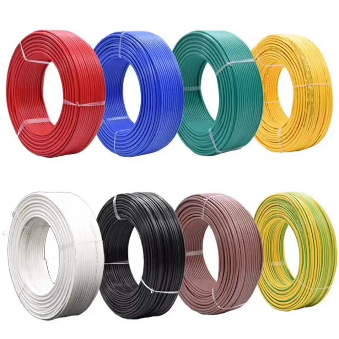 Home House Wiring Building Bv Bvr Electrical Wire Cable 1.5mm 2.5mm 4mm 6mm Single Core Pvc Insulation Copper Wire Cable