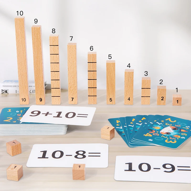 2024 New Products Mathematical Addition and Subtraction Operation Teaching Aids Montessori Math Toys for Toddler Boys & Girls CE