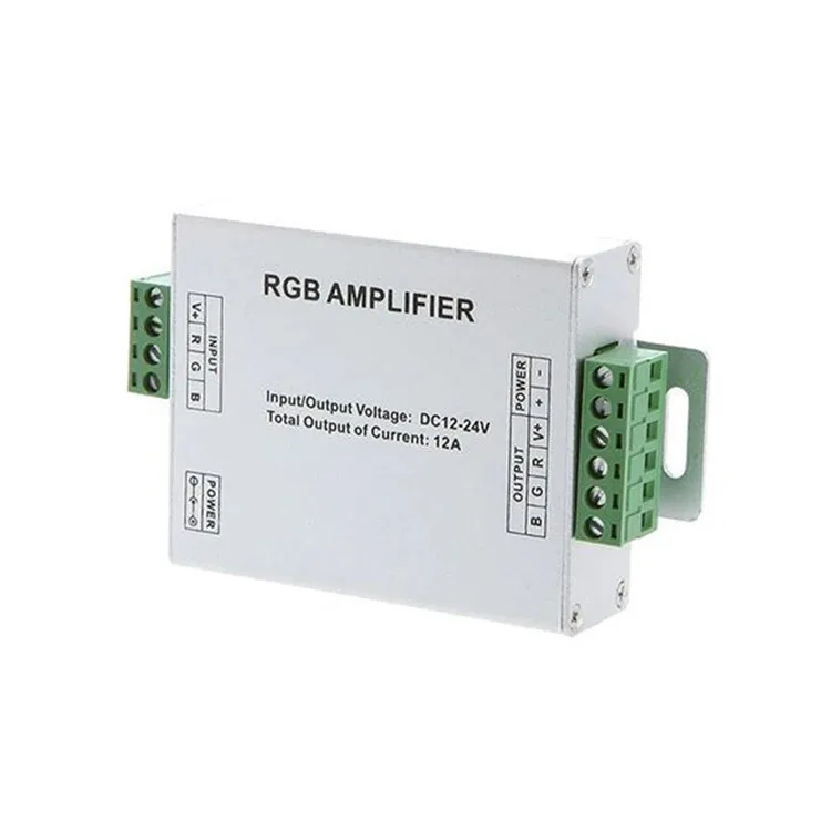 12A 24A 30A 3CH 4CH Output LED Strip light Power Repeater Controller 5050SMD RGBW/RGB Amplifier DC12V-24V