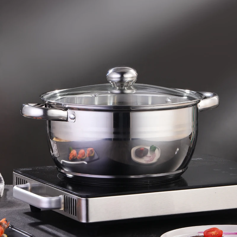 Heat-resistant cookware set pot well-designed pots and pans set professional casseroles cookware for home chef