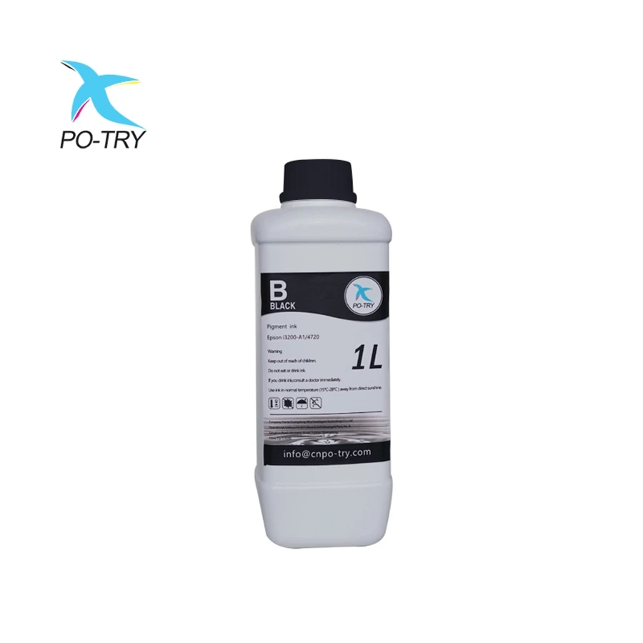 PO-TRY 1000ml DTF pigment heat transfer pet film ink Textile Printing Ink DTF Ink