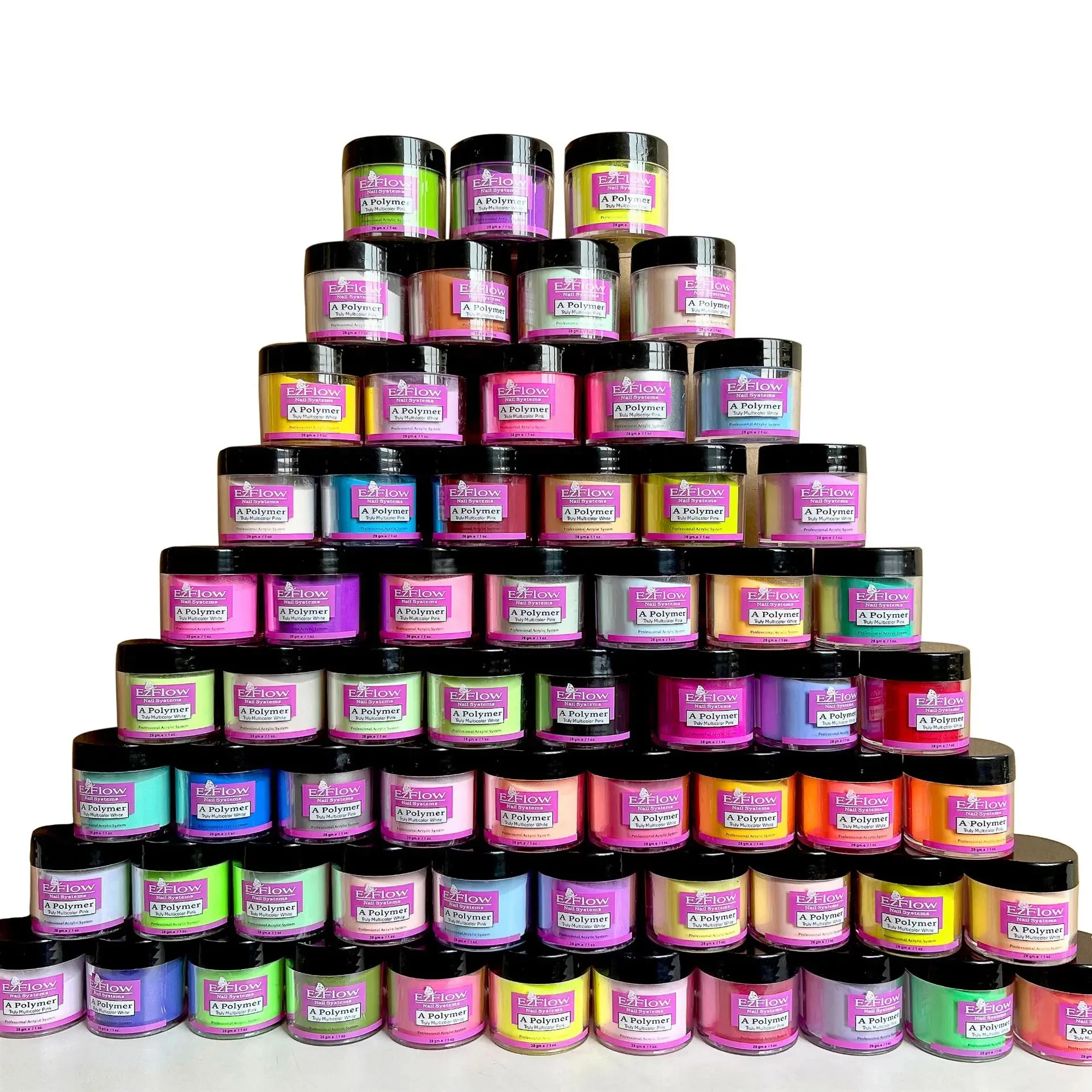 Wholesale 28g/bottle Nail Acrylic Powder High Quality Nail Dipping Powders Sculpting Glitter Crystal Powder