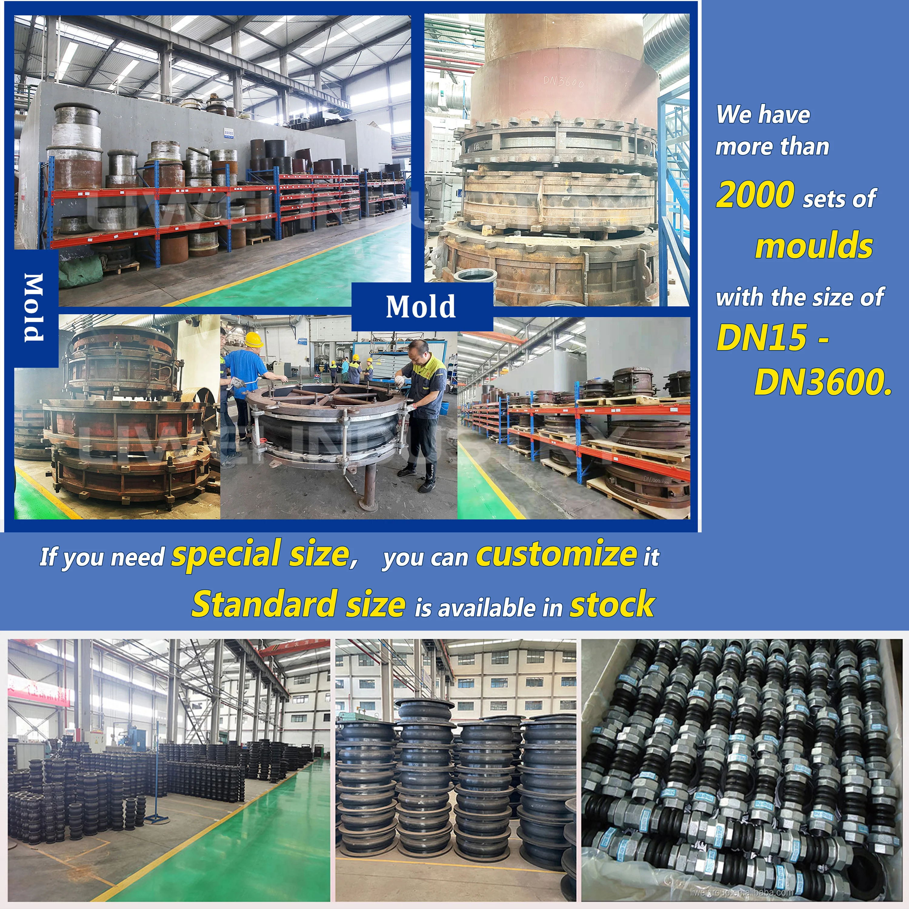 EPDM Rubber Bellow Flexible Expansion Joints High Quality Single Sphere Rubber Expansion Joint