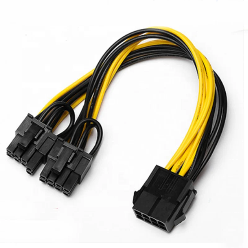 6 Pin PCI-e To 8 Pin (6+2) PCI-e (Male To Male) GPU Power Cable For Graphic Cards HP Server Breakout Board