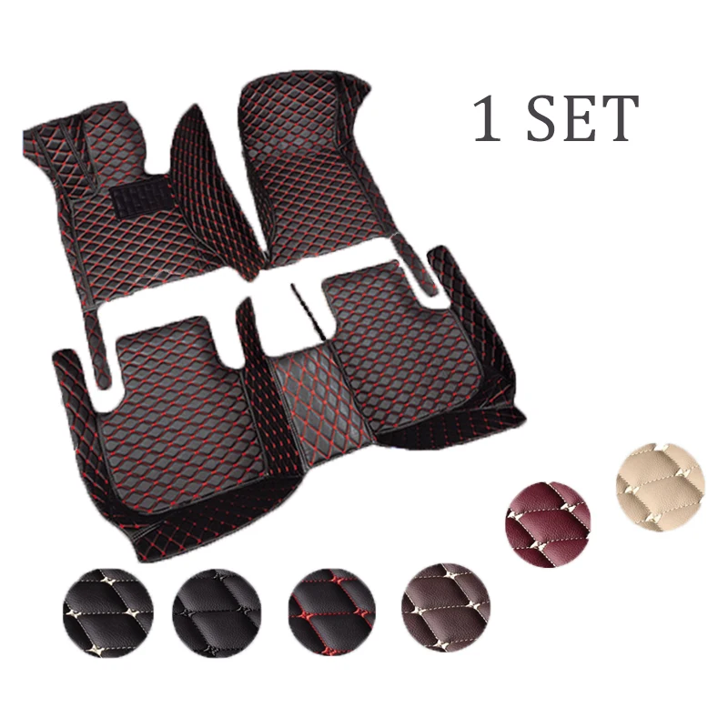 wholesales Car Floor Mats For kia RIO Cadenza carnival new carens customization Custom Auto Foot Pads Automobile Carpet Cover