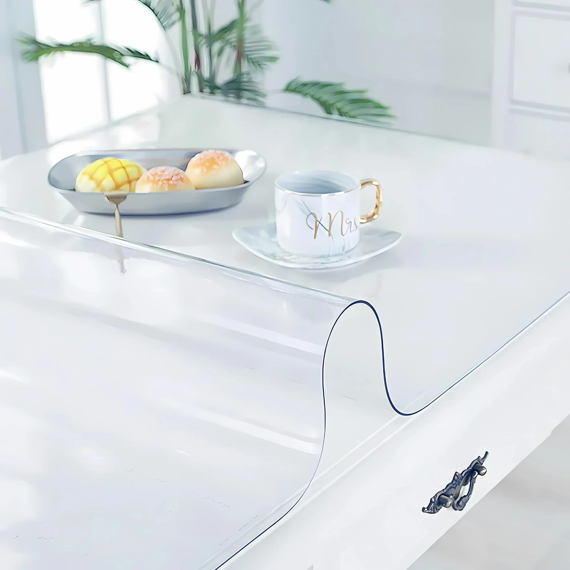 Clear PVC Office Desk Pad for Computer Table Protector for Dining Room Night Table Mouse Pad Desk Writing Surface Protection Mat