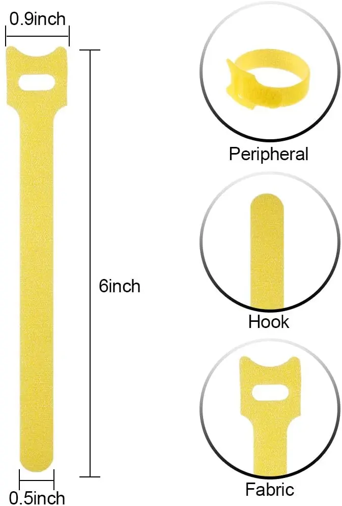 Reusable Cable Ties Cable Tidy Reusable Adhesive Wire Organizer Strap Cable Management for Tablet Laptop PC Home Office