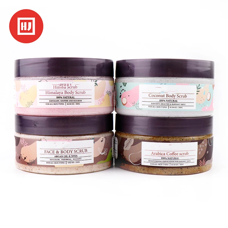 Private label organic Bath Body Glow Lemon Cake Turmeric face scrubs Skin Brightening body and Facial Scrub