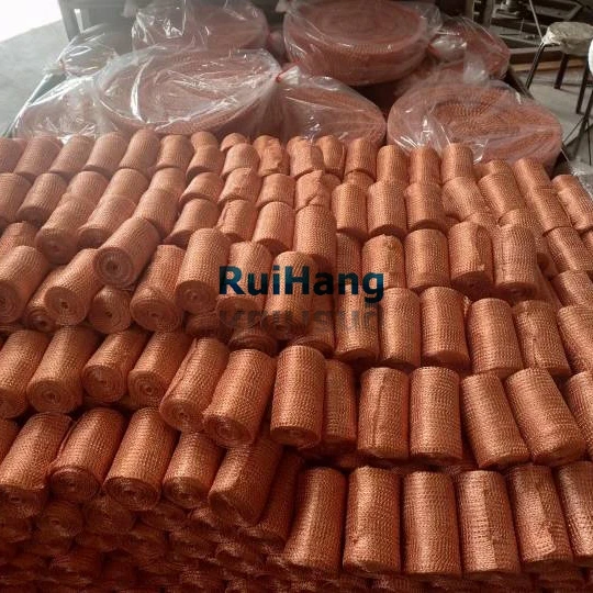 Factory direct sale 100 mm Width Copper Mesh for Pest Control Copper Wire Mesh with free samples