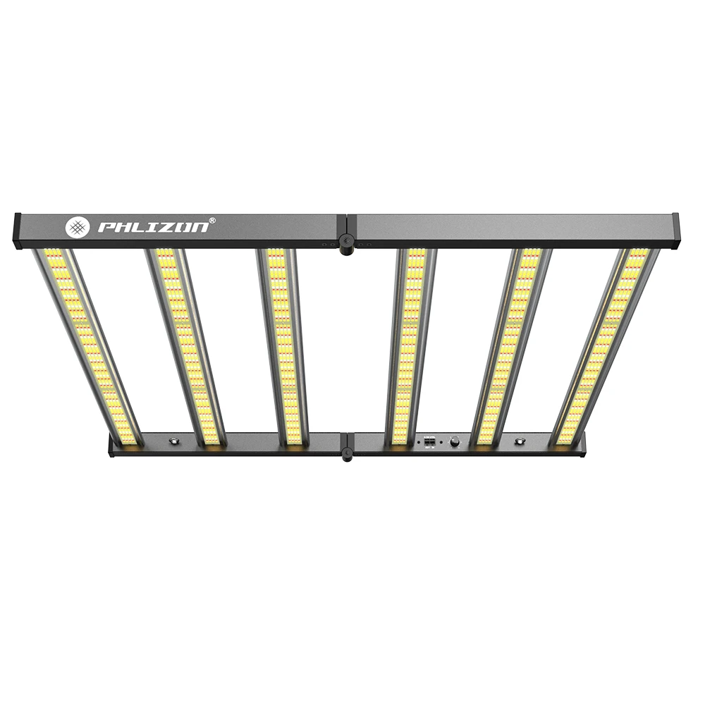 Phlizon 640w led grow light ip65  1820ppf indoor plants full spectrum led samsung 301b osram grow light