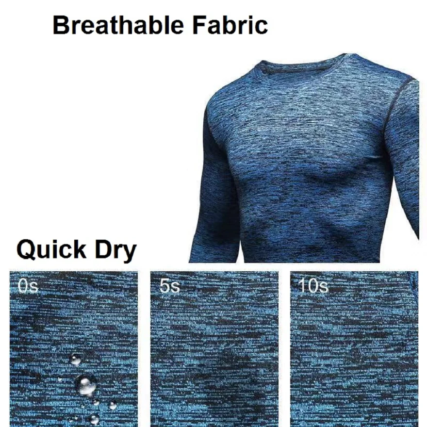 Wholesale Long Sleeve Men Sweat Activated Cool Dry-Fit Gym Sports Cationic Fabric Plain Stretch Raglan Sleeve T Shirts