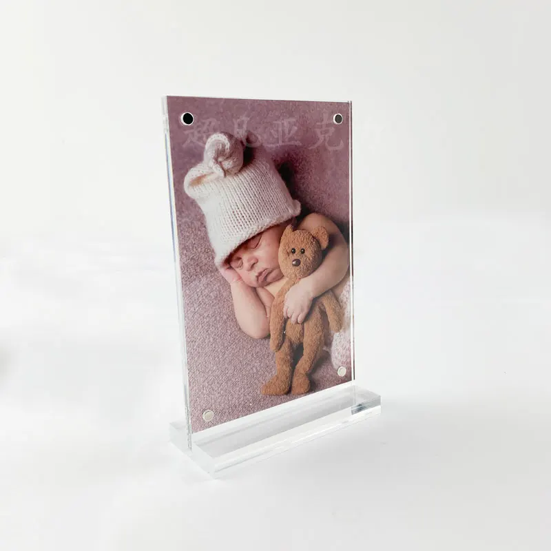 Factory direct sale L shape acrylic sign holder